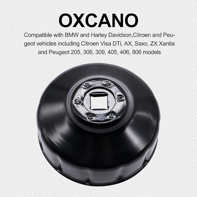 76 mm x 12 flutes Oil Filter Wrench Removal tool Compatible with BMW MOTORCYCLE K100 K75 R1100