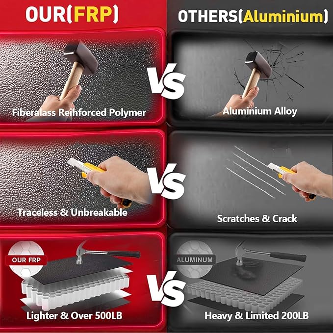 Hard Quad-fold Truck Bed Tonneau Cover Compatible with 6.9 FT (82.2") 2020-2026 Chevy Silverado/GMC Sierra 2500/3500 HD Fleetside Bed