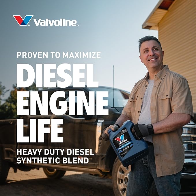 Valvoline Heavy Duty Synthetic Blend 15W-40 Diesel Engine Oil 2.5 GA, Case of 2