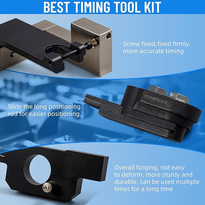 Camshaft Alignment Timing Tool Kit, Compatible with BMW N20 N26 Engine, with Flywheel Holder Tool & Balance Shaft Tool & Fuel Injector Remover Kit,212831,119340,212830,219548