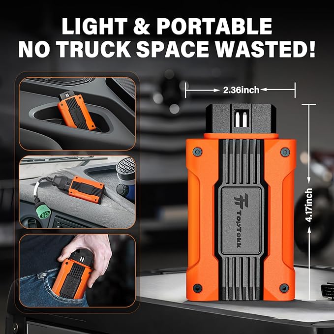 Smart DPF Regeneration Tool, DPF Reset Device for Heavy Duty Trucks, Compatible with Paccar Engines, Real-Time Data Monitoring and Code Reset