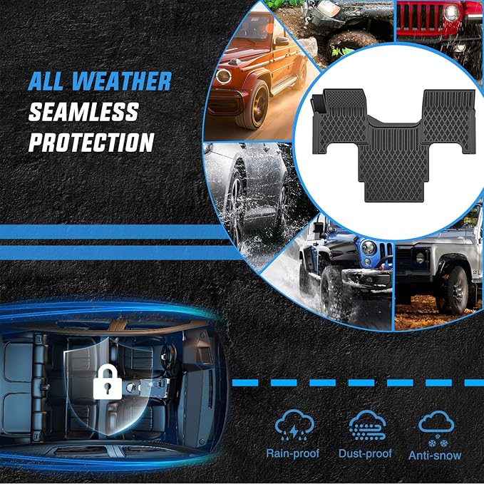 Nilight TPE Floor Mats for Volvo VNL 300 430 630 670 730 780 2004-2018 Volvo VT Models 2006-2010 All Weather Custom Fit Heavy Duty Floor Liners