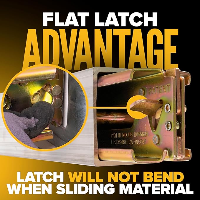 US Cargo Control E Track Load Bar 93"-103", 3,000 LBS Working Load Limit, Adjustable Aluminum Load Bars for Semi Trailers & Box Trucks, Shoring Beam or Decking Beam with Side Flat Latch