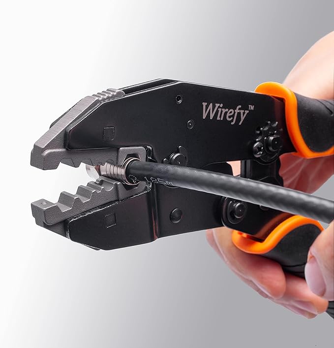 Wirefy Crimping Die for RG-Type Coaxial Cables (RG58/RG59/RG62/RG6) | Interchangeable Quick-Change Die for Wirefy Crimping Tools