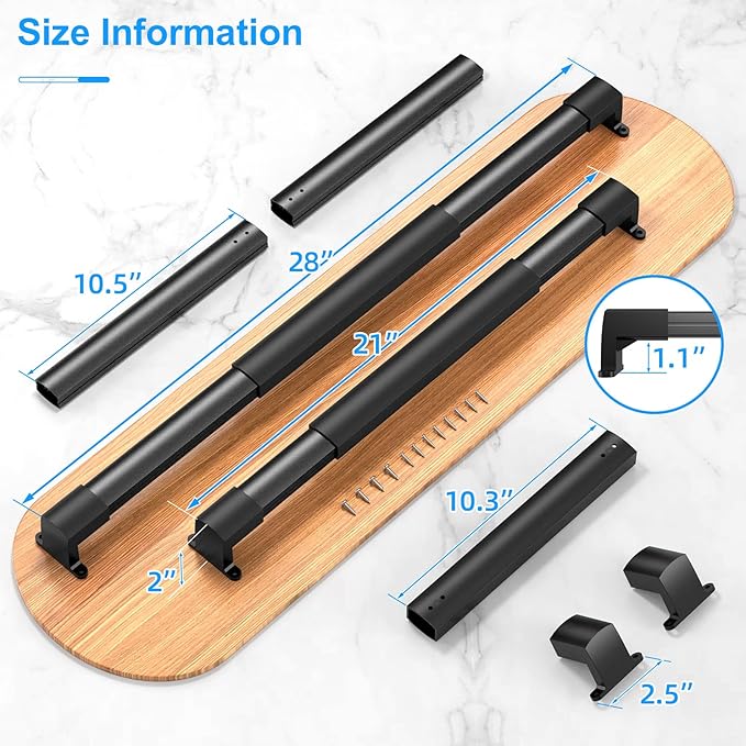 RV Screen Door Crossbar Handle Adjustable Anti-Slip Aluminum Grip Sturdy Safety Bar for Campers Travel Trailers Motorhomes