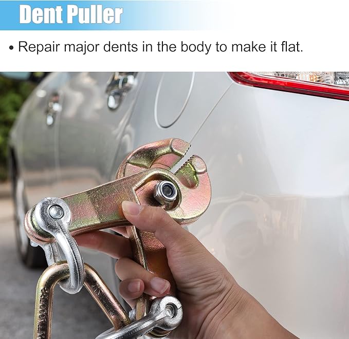 X AUTOHAUX Universal 3 Ton Self-tightening Body Repair Dent Puller for Car Trucks Golf Cart ATV UTV Frame Pulling Tool