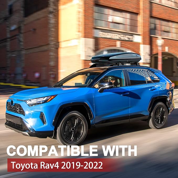 KINGGERI Lockable 260lbs Roof Racks Cross Bars Fit for Toyota RAV4 2019-2025 Accessories, Aluminum Heavy Duty Crossbar Anti-Theft Metal (Not for Adventure/TRD Off-Road/Hybrid Woodland Edition/22-25LE)