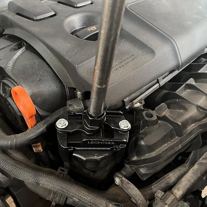 Adjustable 2 Jaw Oil Filter Wrench 60mm-80mm (2-3/8 to 3-1/8 inch), Heavy Duty Universal Oil Filter Cap Socket Wrench for BMW, Audi