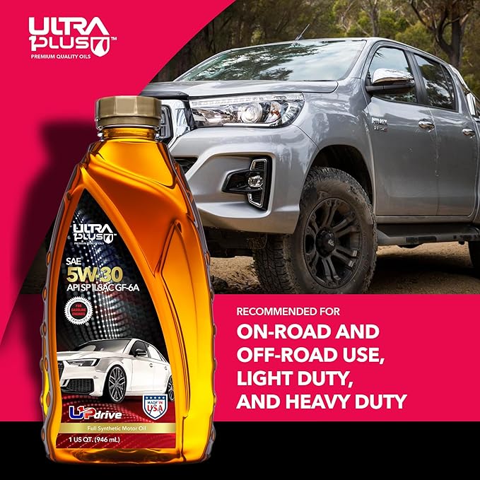 ULTRA 1PLUS SAE 5W-30 Full Synthetic Motor Oil API SP ILSAC GF-6A - 5W30 motor oil, 1 Gallon