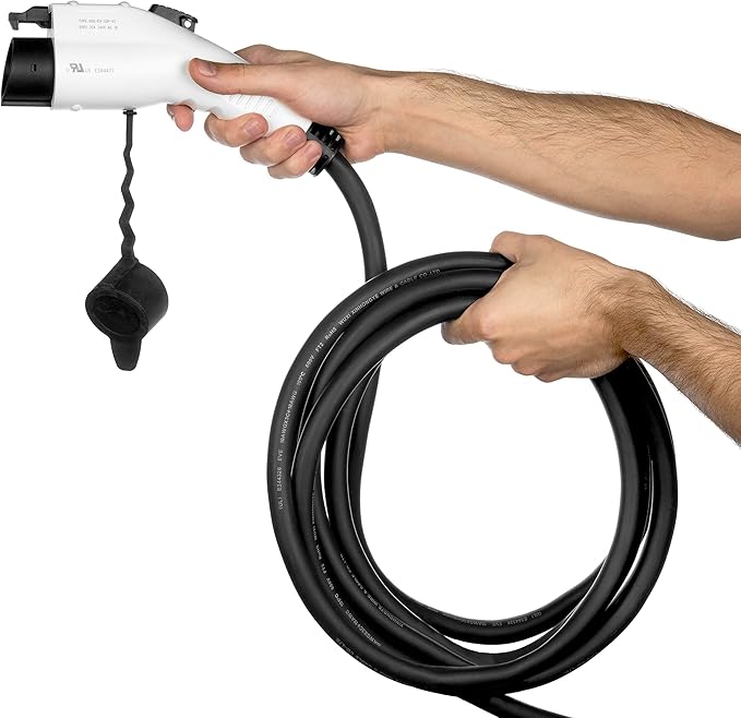 Ultra 32 Amp Electric Vehicle EV Charging Station J1772 NEMA 14-50 240V Level 2 EVSE with Display CSA Safety Certified