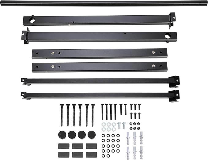 ECOTRIC 46" Wall Mounted Pull Up Chin Up Bar Heavy Duty Gym Workout Fitness Home Mount Fitness 500lbs