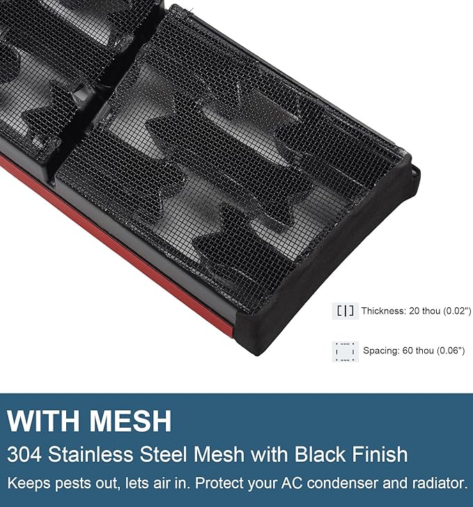 Matte Black 2nd Gen Grill Inserts Fit for Mazda CX50 CX-50 Hybrid 2025 2024 2023 All Models, Water Tank and Radiator Protector Front Bumper Grille Mess for 2026 Mazda CX 50 Accessories