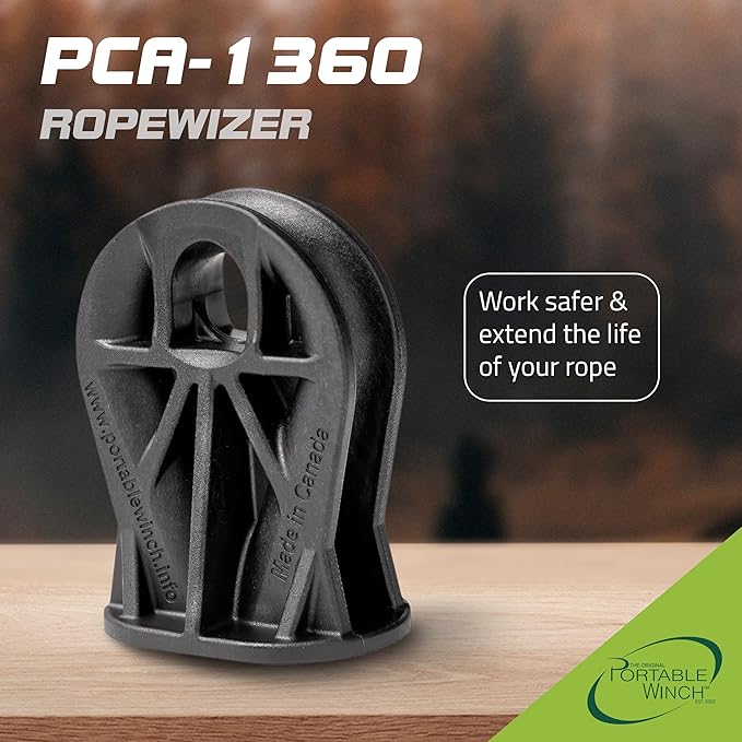 Portable Winch PCA-1360 RopeWizer - The Easy Splice for ⅜ to ½ inch Winch Rope, Heavy-Duty Thimble, 5620 lb MBS, Winch Accessories
