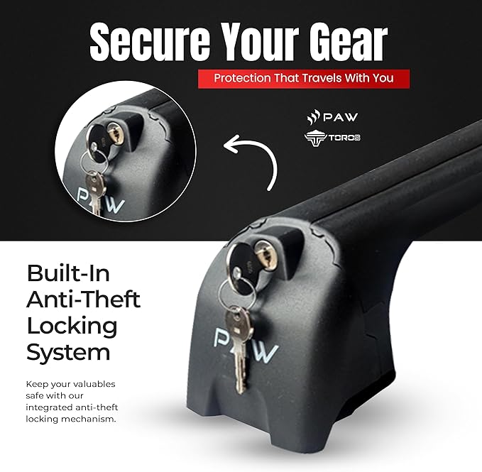 Fits BMW X4 Roof Rack Cross Bars – F26 & G02 with Flush Roof Rails, 330 lbs Capacity, Aluminum T-Slot Bars, Lockable, No-Drill Installation (Silver)