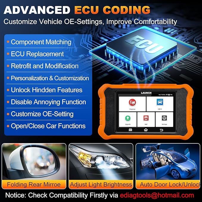 2025 LAUNCH Creader Elite V2.0 fit for Toyota Lexus Bi-Directional Scan Tool, Full System OBD2 Scanner, All Reset Service Code Reader, AUTOVIN, ECU Code, Battery Registration, Lifetime Free Update