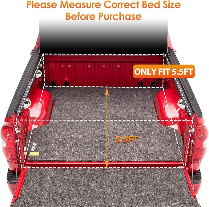 Nilight Soft Tri-fold Truck Bed Tonneau Cover Compatible with Toyota Tundra 2022 2023 2024-5.5ft