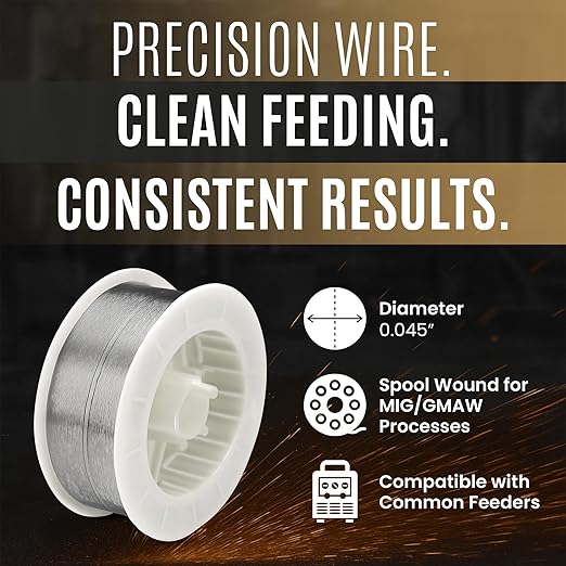 Rankin Ranomatic 969G Hardfacing Wire, General Purpose Welding Wire, Extreme Abrasion Resistance, Alloy-Cored Wire, Welding Equipment, 0.045" x 25 lb Spool