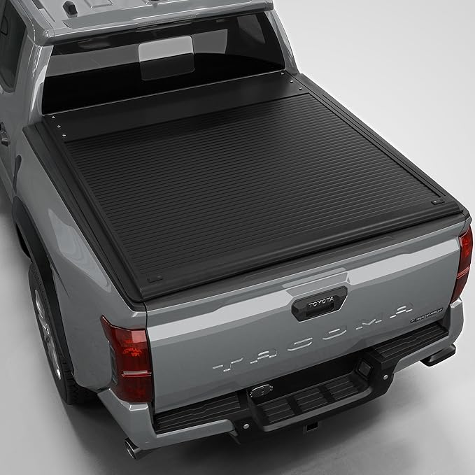 Aluminum Retractable Tonneau Cover Fits 2016-2023 Toyota Tacoma w/OE Track System 6'2" Bed (74")