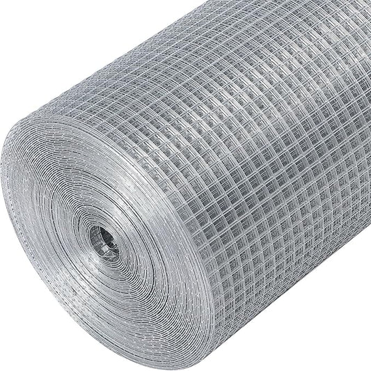 1/2'' 48'' X 100' Hardware Cloth, Chicken Wire Fencing Double Layer Hot Dip Galvanized, Wire Mesh Fence Chicken Rabbit Snake Cage Wire Fence Mesh Roll, for Chicken Coops, Fencing, Garden Protection