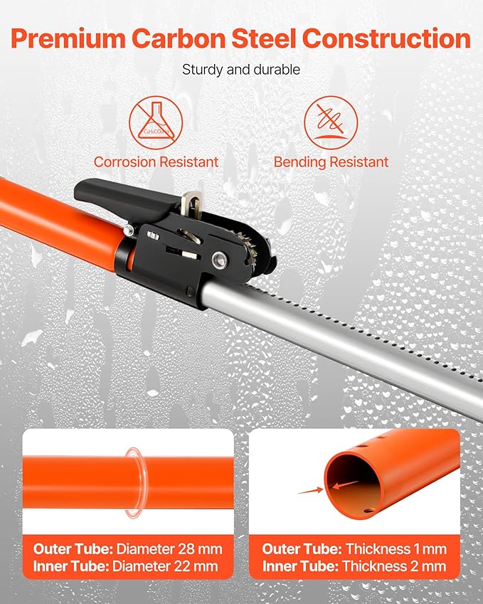 VEVOR Cargo Bar, Ratcheting Cargo Bars Adjustable from 40" to 73", Heavy-Duty Steel Cargos Stabilizer with Storage Net & Divider Bar, Telescoping Load Lock Bars for SUVs, Sedans