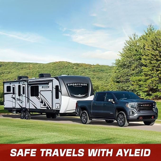 Ayleid Trailer Hitch Tri-Ball Mount with Hook & Pin Balls Sized 1-7/8, 2 & 2-5/16 inches, Tow Hitch, Silver