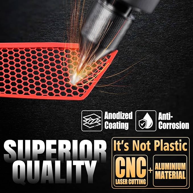 4Pcs Black Upgraded Front Outer & Inner Radiator Guard,Body Bumper OEM Style Front Outer Grill Guard Car Grille Vents Insert Mesh Set for Corvette C8 Stingray Z51 Convertible/HTC 2020-2025