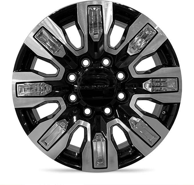 For 2024-2025 GMC Sierra 3500 SRW 20 Inch Machined Face with Black Inlay Alloy - Genuine Take-Off Rim - Road Ready Truck Wheel