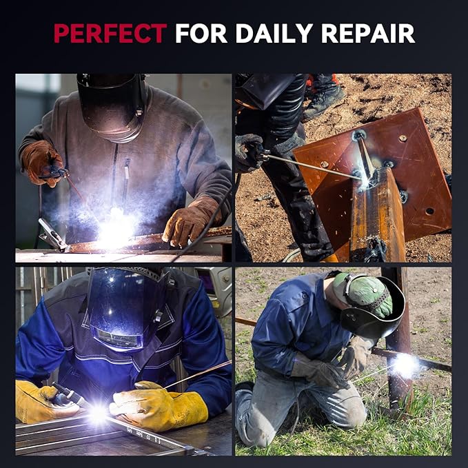 ARCCAPTAIN iControl ARC165 Pro Stick Welder, [APP Control] 165Amp ARC/Lift TIG Welding Machine, Large LED Display, IGBT Inverter 120V/240V MMA Welder with Hot Start, Arc force, and Anti-Stick