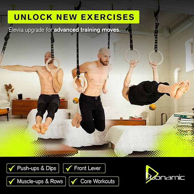 Duonamic Eleviia: Portable Doorway Pull-Up Bar – Lightweight, Travel-Ready, 250 lb Capacity