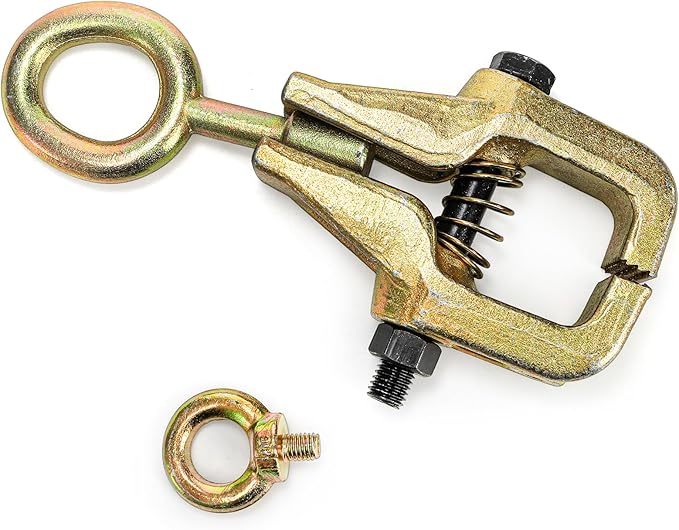 Hiceeden Heavy Duty Auto Body Clamp, 5 Ton 2 Way Auto Body Repair Tools, Frame Pull Clamp with Self-Tightening Grips for Top & Straight Automotive Car Vehicle Repair