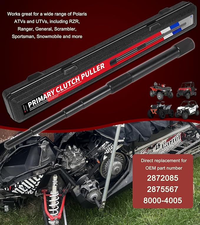 2872085 2875567 Primary Drive Clutch Puller Tool Fits for Polaris RZR 900/1000/XP, Ranger 900/1000, General 4/1000 XP, Scrambler 850/1000, Sportsman 850/1000, Snowmobile 340/700/800 and More