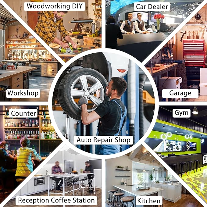 Garage Stool, Adjustable Height Swivel Work Mechanic Shop Stool with Backrest, Pneumatic Shop Chair for Home, Workshop, 300 LBS Capacity, 360° Rotation, Heavy Duty, Red