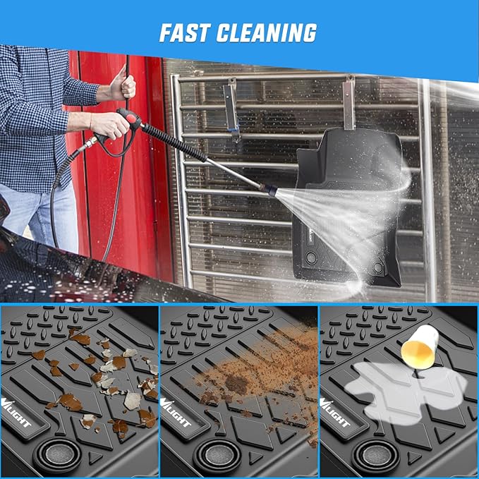 Nilight TPE Floor Mats for Ford Escape (NOT for Hybrid) 2020 2021 2022 2023 2024 2025,All Weather Custom Fit Heavy Duty Floor Liners