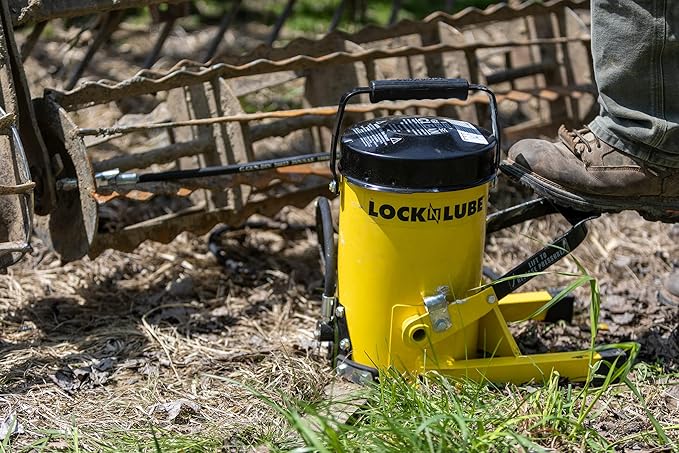 G.Gun Grease Gun - Fast & Easy Greasing. 10,000psi Output. Hands Free Foot Operation & Pressure Relief Valve. Mess & Waste Free, with G.Coupler & 2m Hydraulic Hose. Heavy Duty Industrial Strength