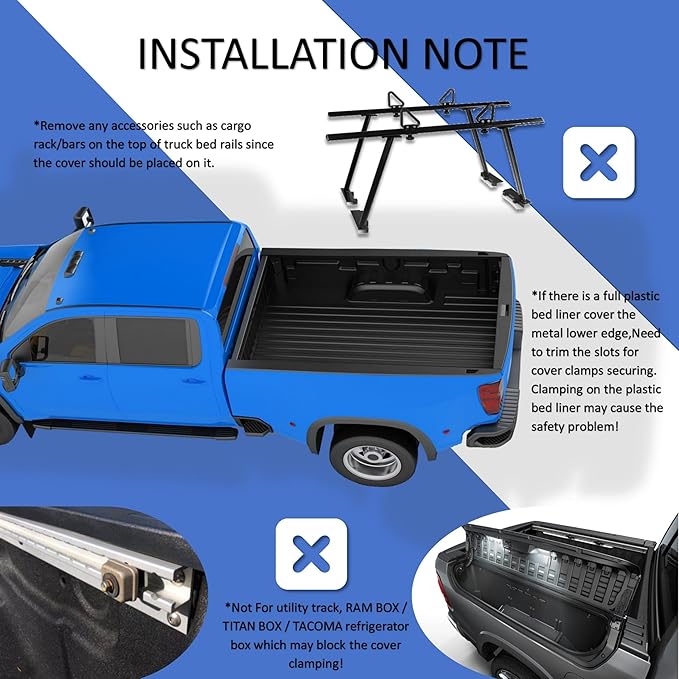 EZ-COVER 6'9" Hard Tri-Fold Truck Bed Cover Compatible for 2020-2026 Chevrolet Silverado GMC Sierra 2500HD 3500HD FRP Tonneau Cover | Fleetside