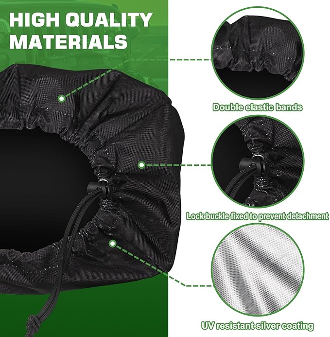 Winch Cover,Heavy Duty UV-Resistant Waterproof & Dust-Proof Cover for 8500-17500 Lbs Electric Winches,Universal Indoor/Outdoor Weather-Resistant Protection with Drawstring,Fits Jeep/ATV/Boat/Trailer