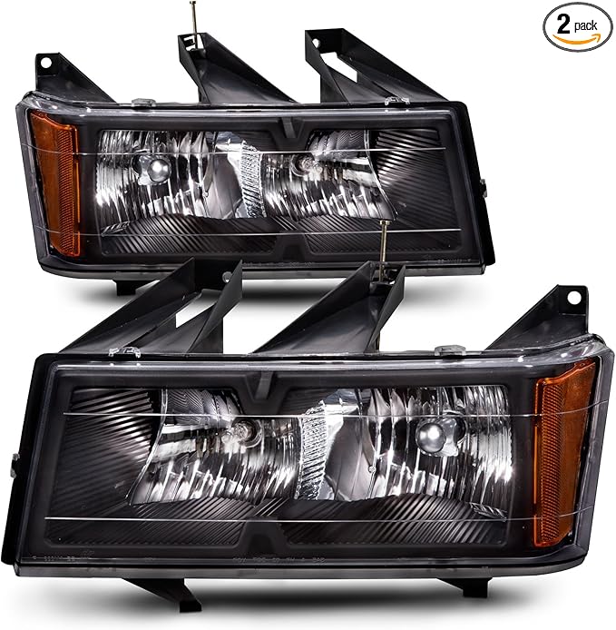 HEADLIGHTSDEPOT Halogen Headlights Compatible With Four Winds Hurricane 2007-2009 Motorhome RV Includes Left Driver and Right Passenger Side Headlamps