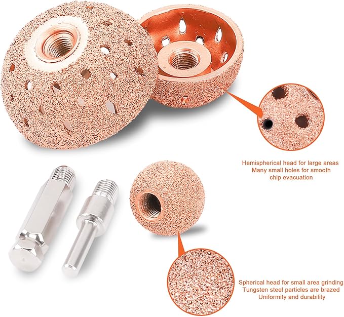 Tire Patch Repair Tools Tire Tungsten Carbide Buffing Wheels 25mm 42mm 55mm Tire Patch Roller Scraping Cutter for Car Tire Grinding Polishing Accessories Kit