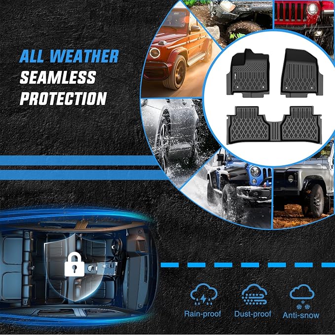 Nilight TPE Floor Mats for Nissan Murano 2025 2026 All Weather Custom Fit Heavy Duty Floor Liners