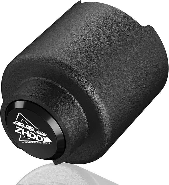 2 5/16 Inch Trailer Hitch Lock - 2516 Heavy Duty Anti Theft Lock Secures Ball Coupler and Safety Chains for RV,Boat,Dump,Cargo and Camper Trailers (Black)