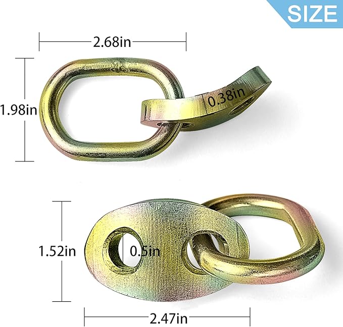 NOVINO 7100 Engine Lifting Bracket Set,5,500 lb Capacity Engine Lift Bracket Kit for Use with Load Levelers and Slings,2 Sets,Colorful