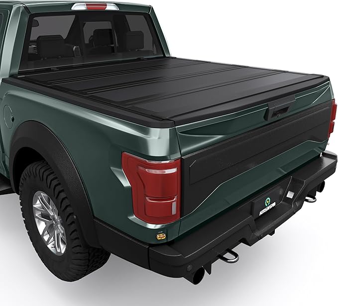 AUTOSAVER88 Low-Profile Hard Quad Fold Truck Bed Tonneau Cover Fit for Ford F-150 F150 2015-2025 with 5.5ft Bed