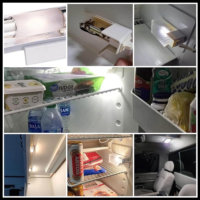 4PCS RV Refrigerator Fridge Light Bulb 41mm, DC12V LED Festoon Bulb, 214-2 578 211-2 Trailer Camper Motorhome RV 212-2 Interior Car Reading Dome Map Trunk Door License Plate Courtesy Lights Bright