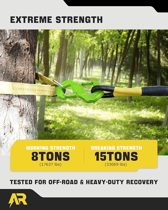 3/8" S Tow Hook, G80 Steel Quick Winch Shackle 33,000Lbs Break Strength, Heavy Duty Off-Road Recovery Connect Hook for SUV, Truck, Trailer & Towing Applications, Green