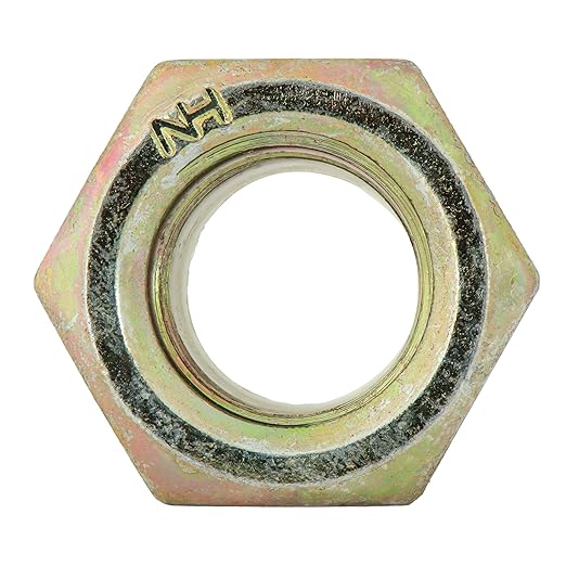 1/4"-28 (100 Pack) Grade 8 Hex Nylon Insert Lock Nut, Fine Thread, Yellow Zinc by Makers Bolt