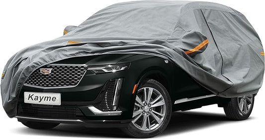 Kayme Heavy Duty SUV Car Cover Custom Fit Cadillac XT6 (2019-2025) Waterproof All Weather for Automobiles, Full Exterior Covers Sun Rain UV Protection.（Deliver About 3-10 Days）