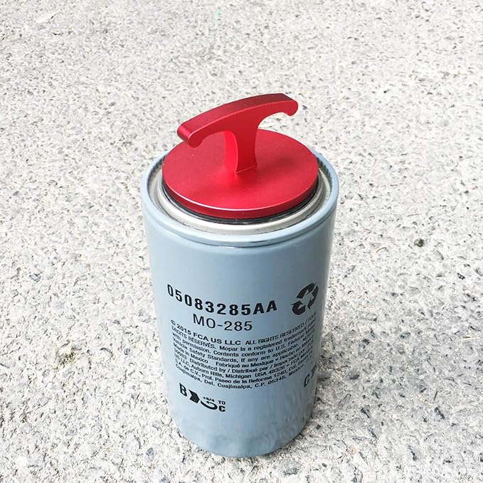 DOCA Aluminum Alloy-Oil Filter Plug Tool，Oil Filter Plug Cap Off Tool for Dodge Ram 05083285AA MO285 Turbo Diesel 5.9L 6.7L Cummins (Blue) …