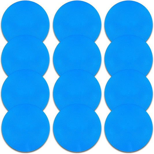 Poly Spot Markers 9 inch Non-Slip Rubber Agility Markers Flat Field Cones Floor Dots for Football, Soccer, Basketball Training Markers, School Activities, Exercise Drills, Social Distancing