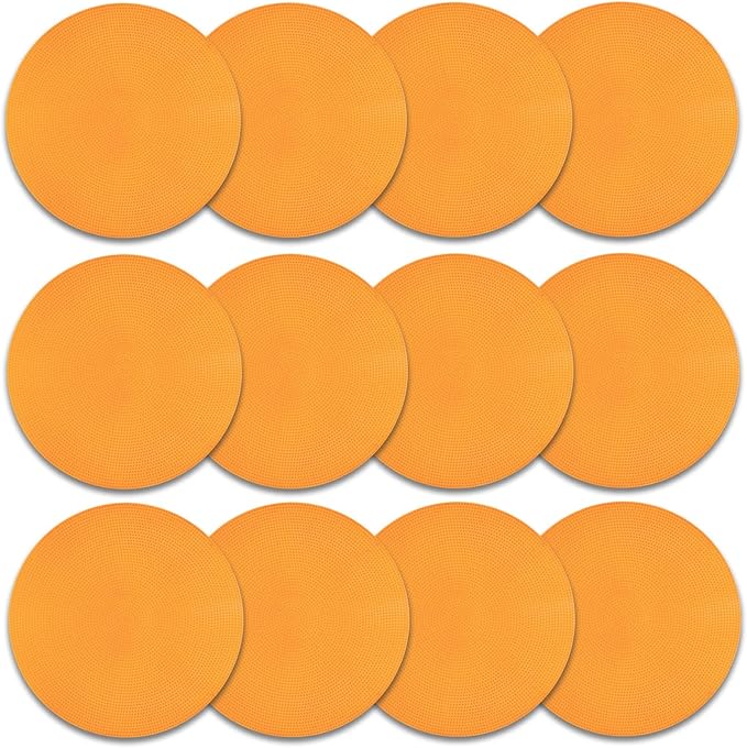 Spot Markers Rubber Floor Dots 9inch Non Slip Agility Dots Flat Cones for Kids Sports Soccer Basketball Training, Social Distancing, Preschool Kindergarten Classroom