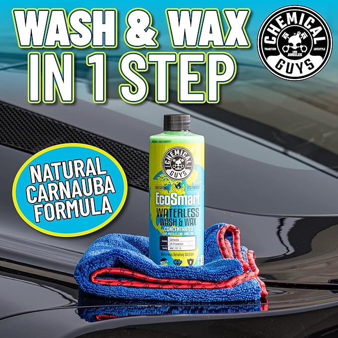 Chemical Guys WAC_707 EcoSmart Hyper Concentrated Waterless Car Wash and Wax, Safe for Cars, Trucks, SUVs, Motorcycles, RVs & More, 128 oz (1 Gallon)